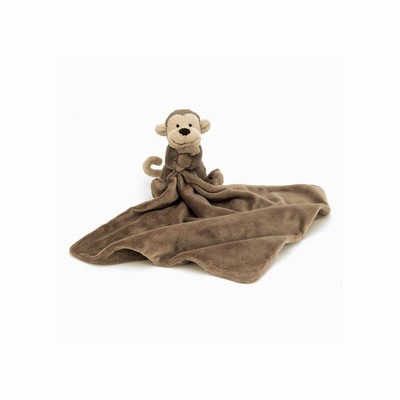 Jellycat Bashful Monkey Soothers Australia | 058461CEP